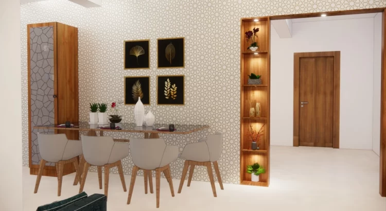 Dining area by interior designers in Vijayanagar Bangalore