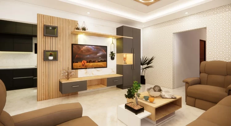 Premium living room interior by Luxury Interior Designers Near Mysore Road