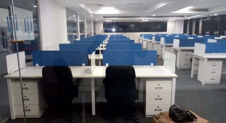 Modern workspace designed by Office Interior Designers in Rajarajeshwari Nagar