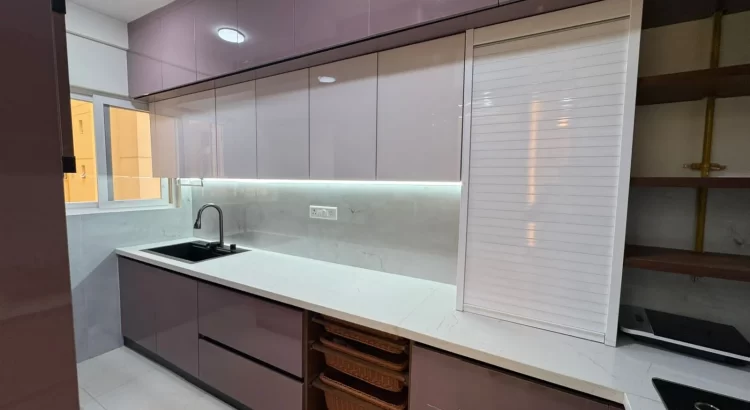 Modern modular kitchen designed by Home Interior designers in Rajarajeshwari Nagar