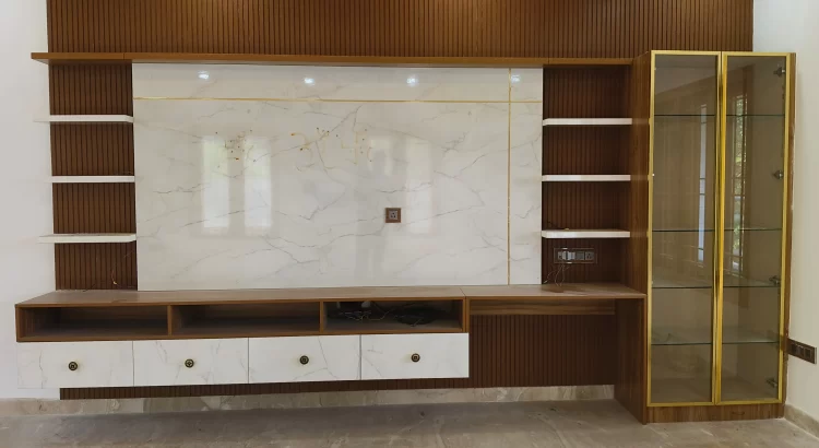Luxury TV wall unit design by Grandeur Elite