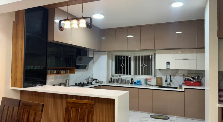 Luxury modular kitchen by Interior Design Company in RR Nagar.