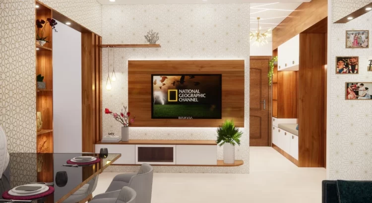 Modern living room designed by an Interior Design Studio in Rajarajeshwari Nagar