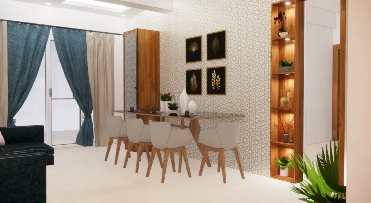 Modern dining room interior by Interior Design Company in RR Nagar – Grandeur Elite